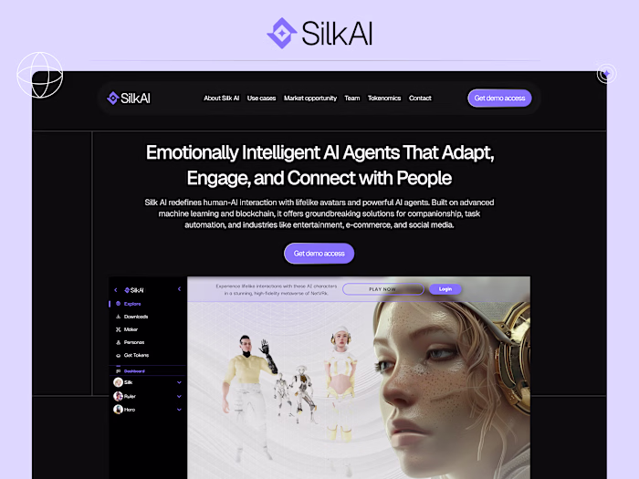 Gallery Tech Crypto App Landing Page Design