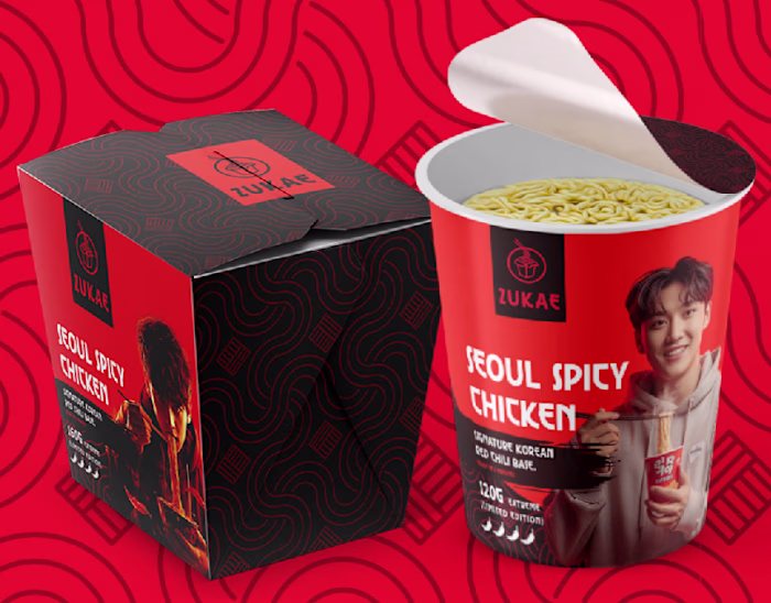Zukae | Instant noodle Branding & Packaging Design