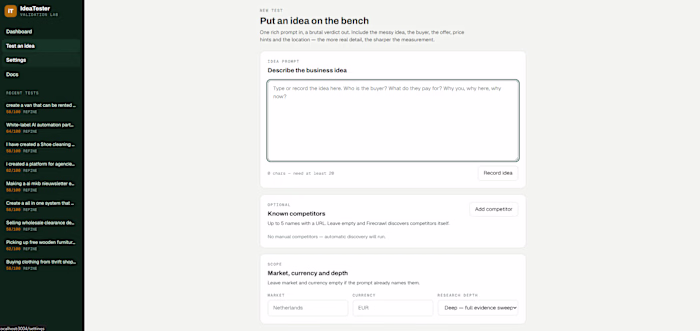 Business Idea Validator AI