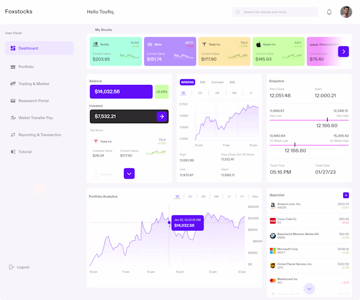 Dashboard UI Design