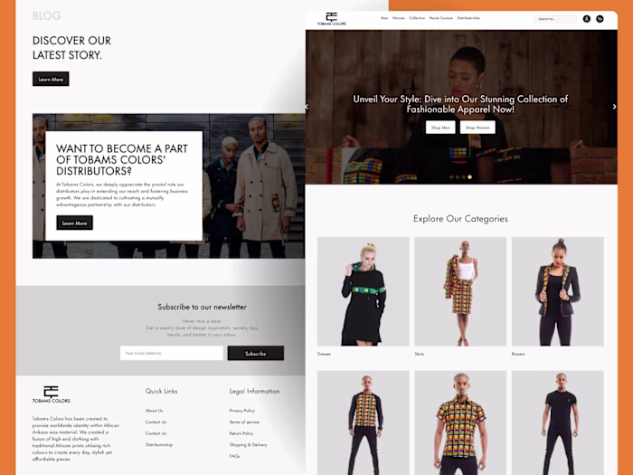 Figma to WordPress eCommerce Store for African Fashion Brand