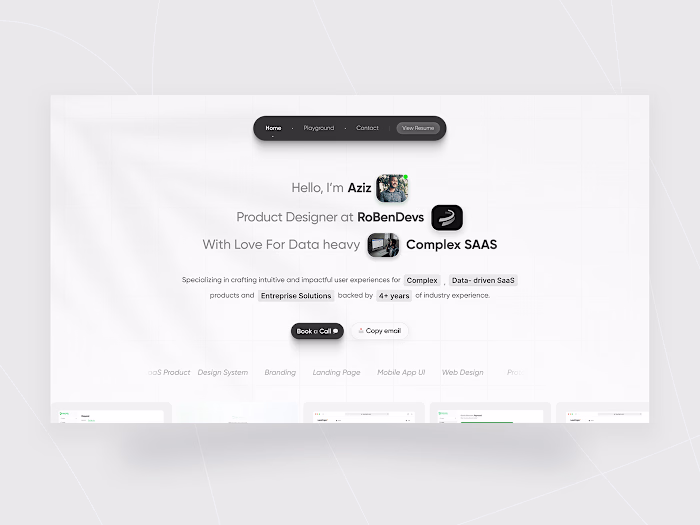 Personal Portfolio Website Design