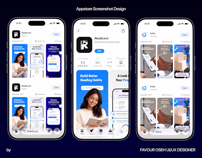 App Store Screenshot Design | iOS Marketing Screens