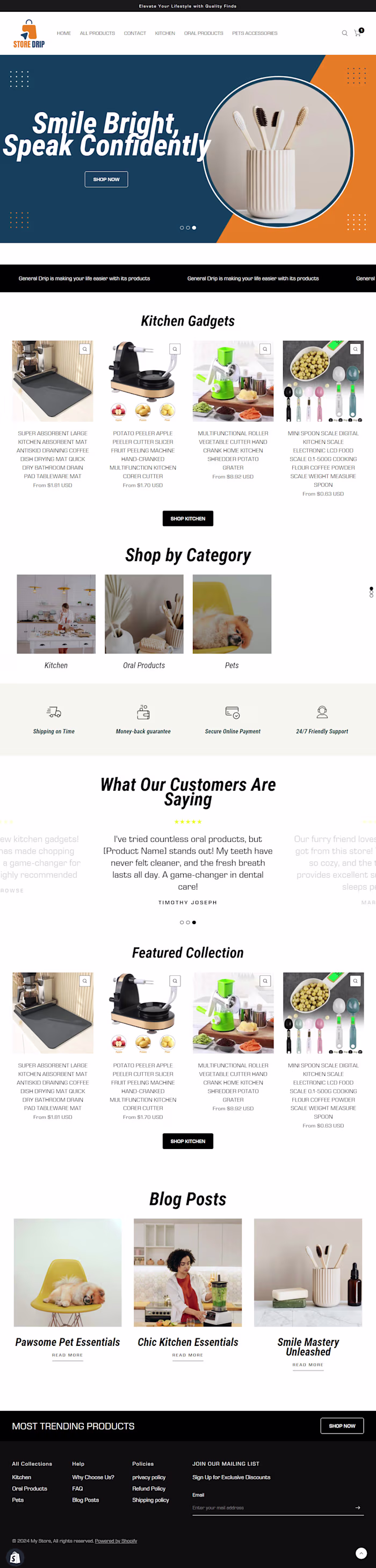 Shopify Store Design