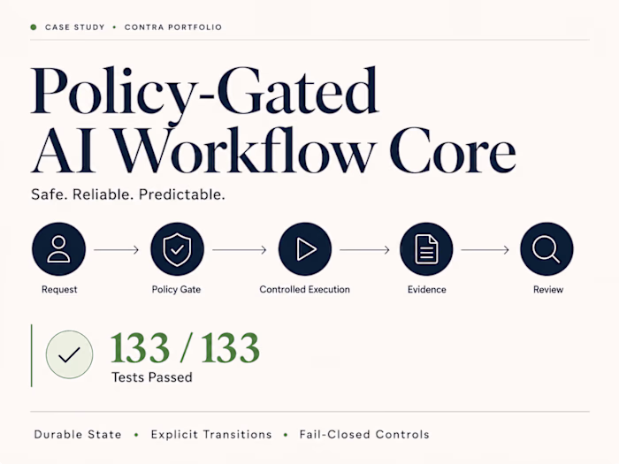 Policy-Gated AI Workflow Core