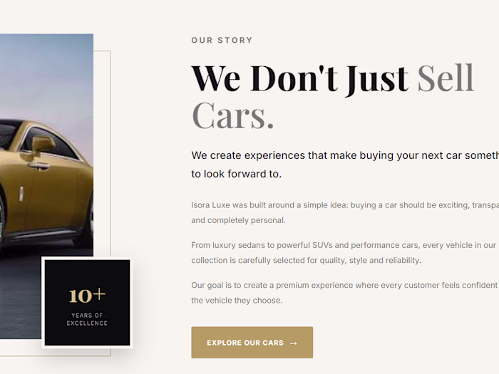 Isora Luxe — Premium Automotive