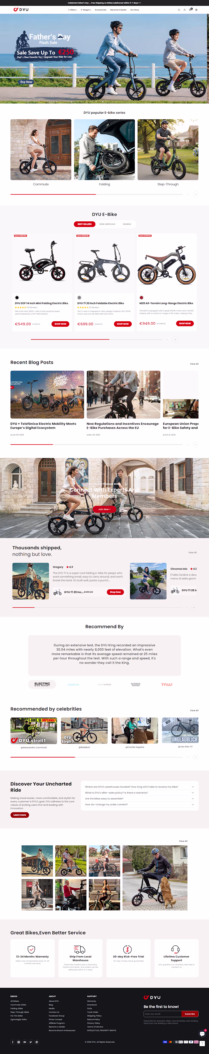 DYU Cycle – Shopify Store & Influencer Marketing