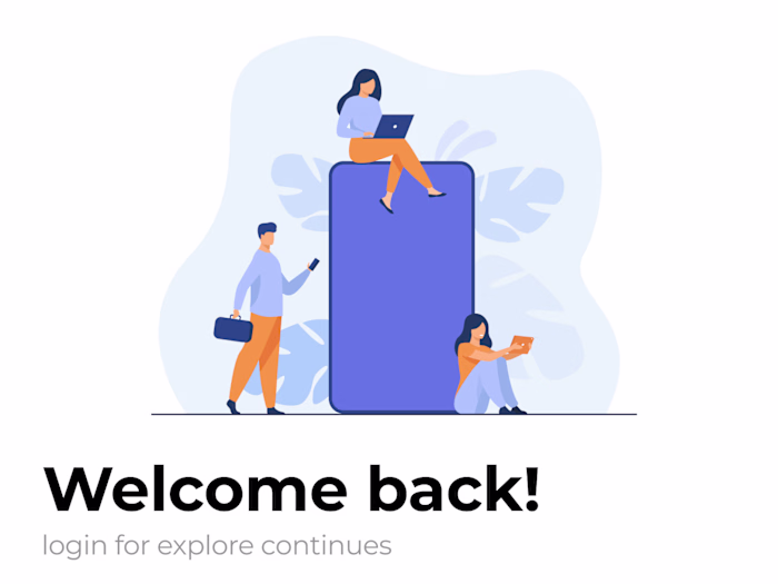 Sign up/Log in pages