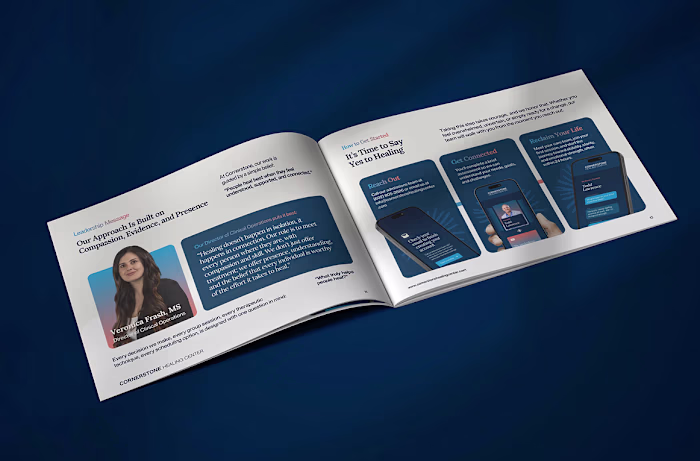 Booklet design for a healthcare client