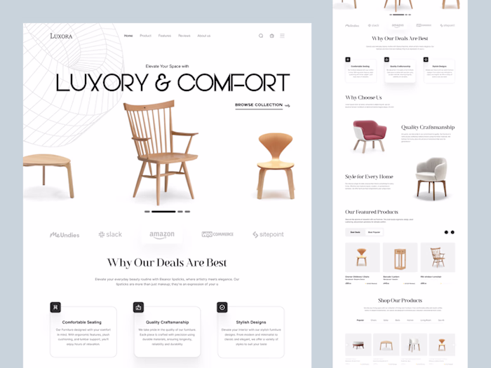 Shopify Website Design for Furniture