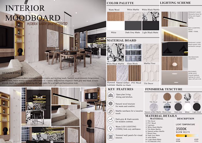 :LIVINGROOM AND KITCHEN
This design embraces