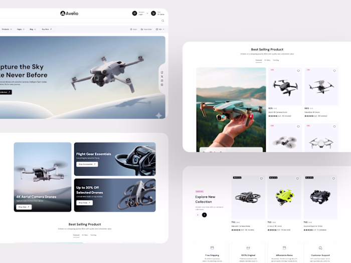 Avelio - Drone Store website