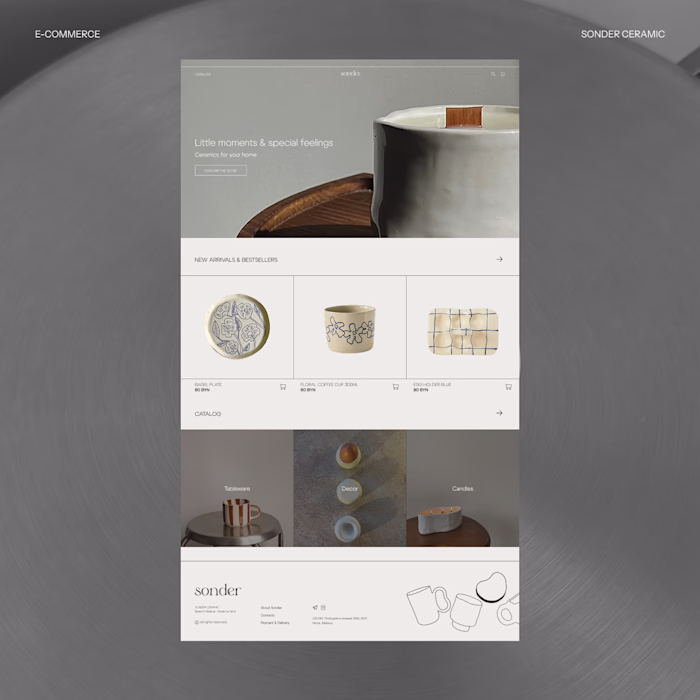 Sonder — Ceramic E-commerce Website

A