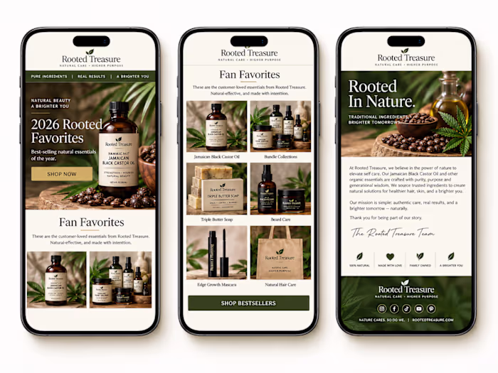 Email Marketing System for Rooted Treasure