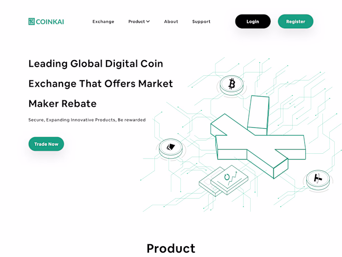 CoinKai Landing Page Design
