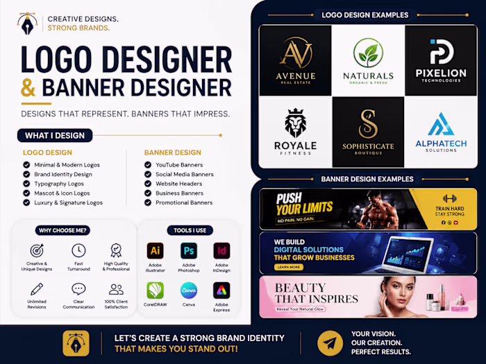 PROFESSIONAL LOGO & BANNER DESIGNER
Build