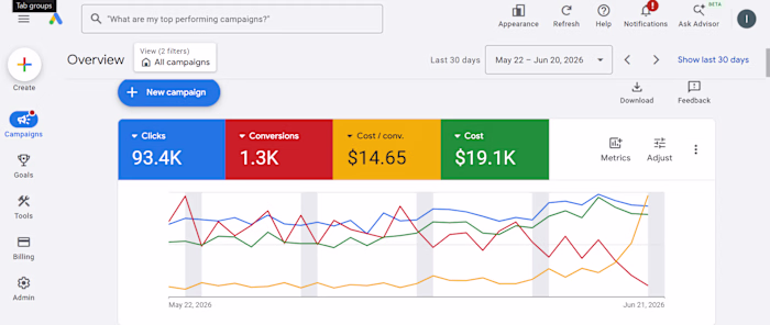 Home service lead gen campaign