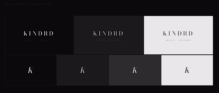 Brand Identity Concept Design - Minimalist Furniture "KINDRD...