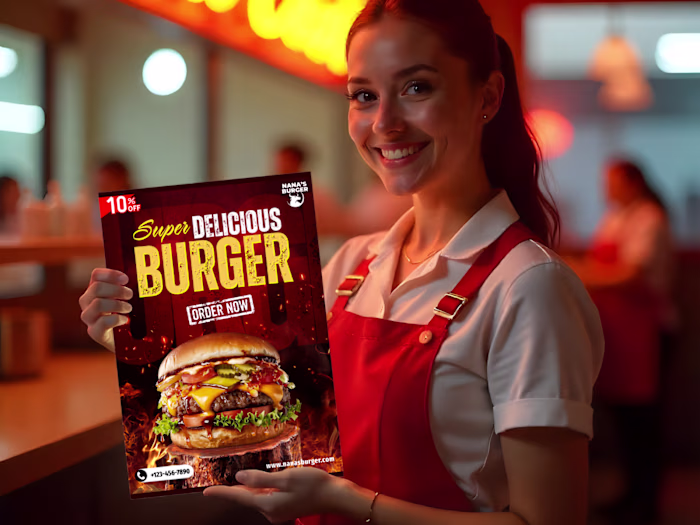 Restaurant Promotional Poster Design