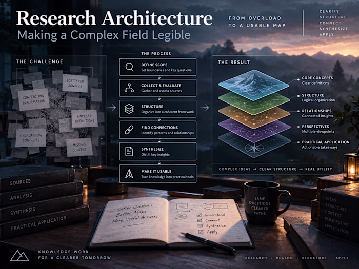 Research Architecture: Making a Complex Field Legible