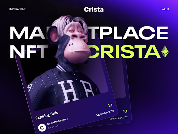 💸 Product design for the NFT Marketplace Crista | Hyperactive