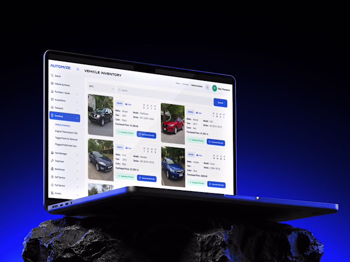 🔧 B2B Automotive ERP — UI/UX Redesign