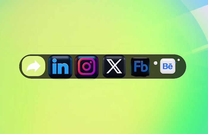 SOCIAL SHARE BUTTON | Behance
