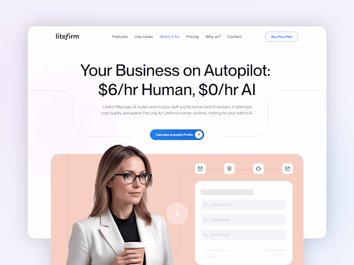 AI-Powered Business Automation Website - Litefirm