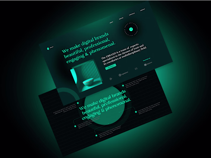 Ebrand — Designing a Digital Agency Website