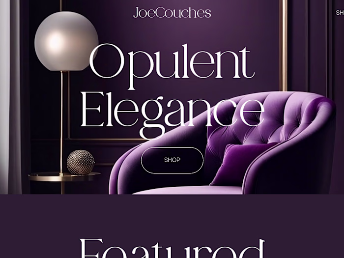 JoeCouches Landing Page(Design & Development)