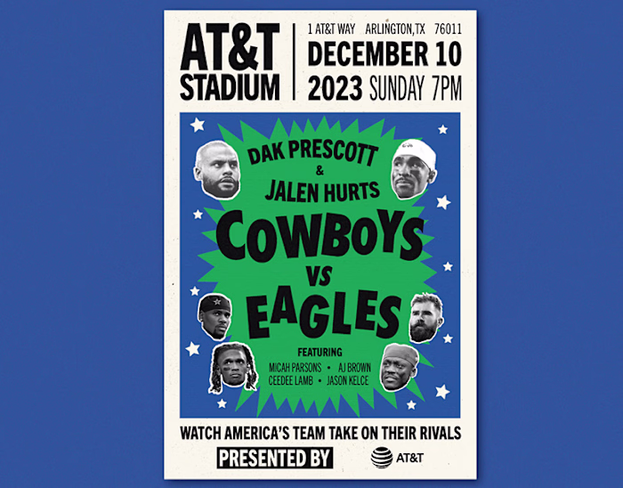 Cowboys vs Eagles Poster :: Behance