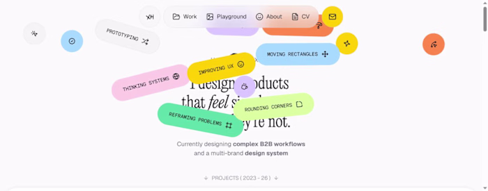 Xhulia Frroku: Framer portfolio website