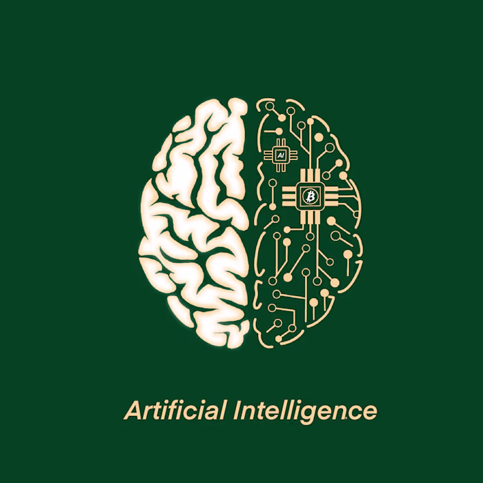 AI and human brain concept 