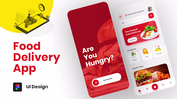 Food App UI Design in Figma