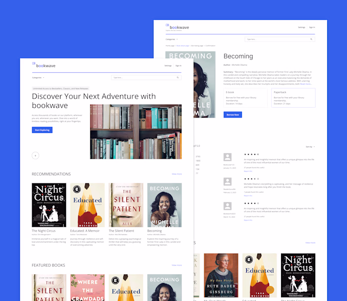 E - Library Platform