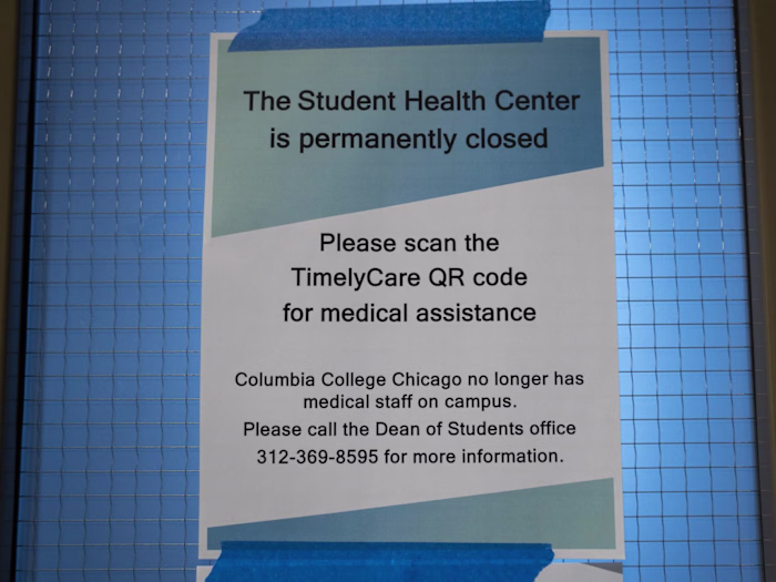 College had to close student Health Center after private medic..