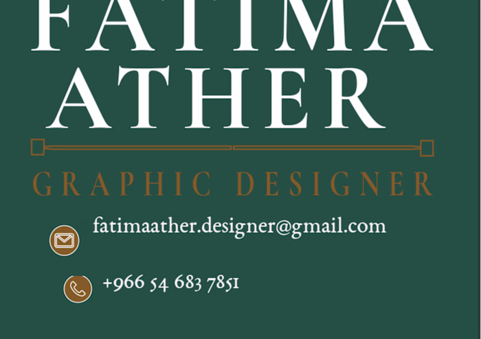 Fatima Ather — Personal Business Card