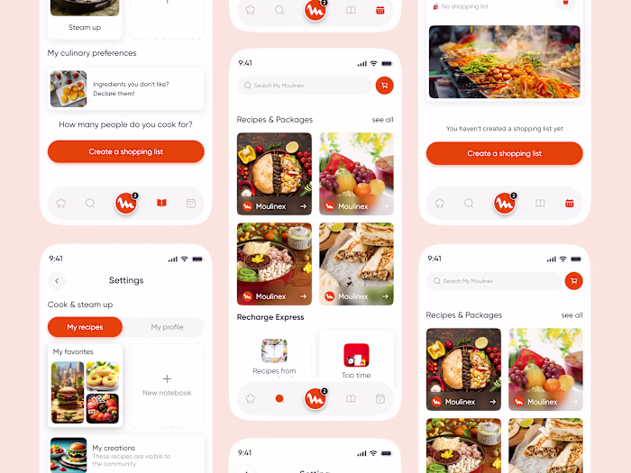 Here is my Smart Cooking Assistant App UI Design Redesign Fe...