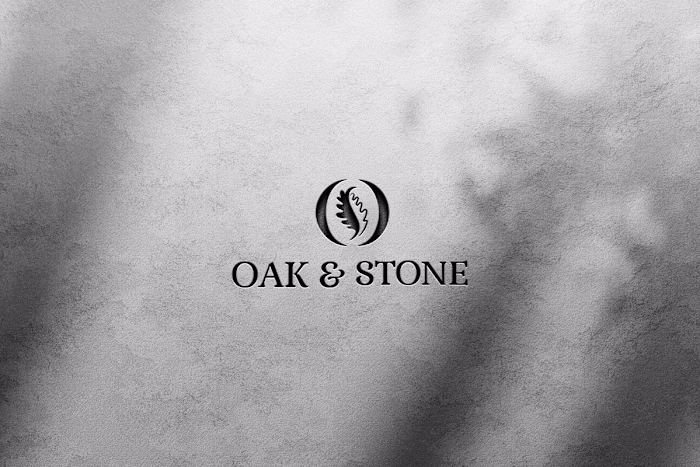 Oak & Stone Coffee Shop - Logo Design