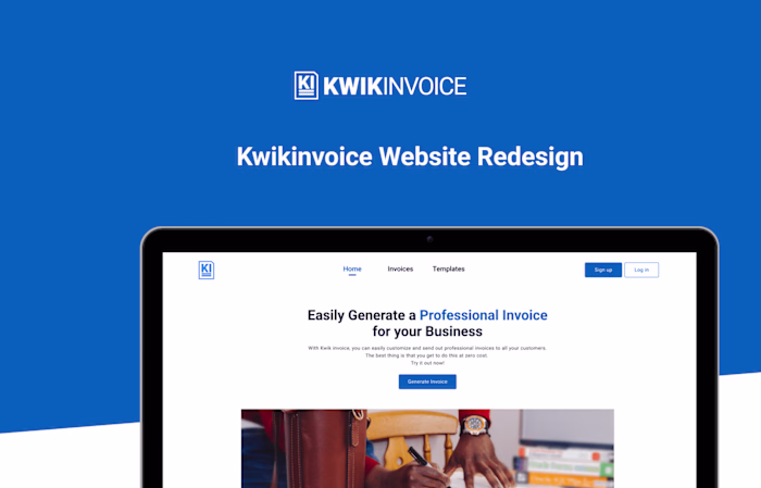 Kwik Invoice- Website Redesig