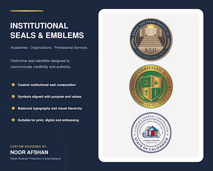 Institutional Seal & Official Emblem Designs