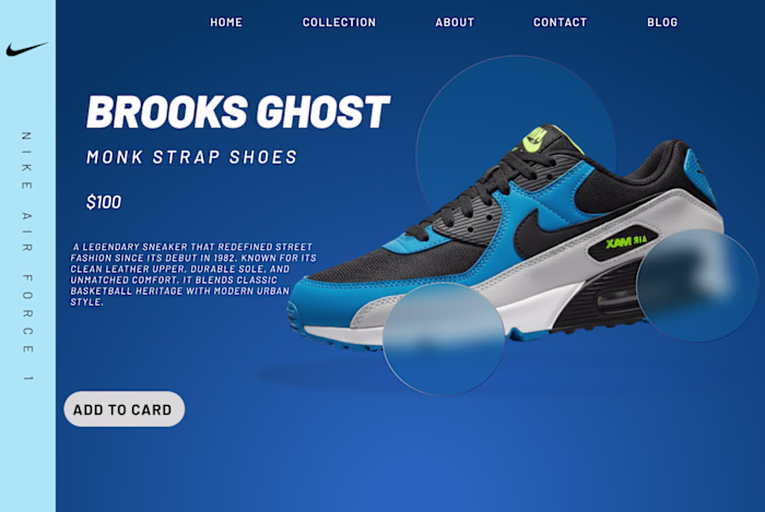 Nike PUMA Cali — Modern Product Landing Page: