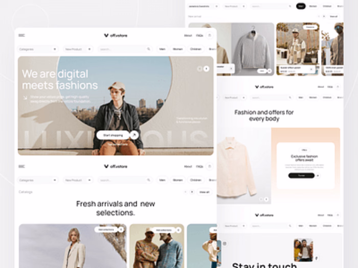 Responsive E-commerce Website Design