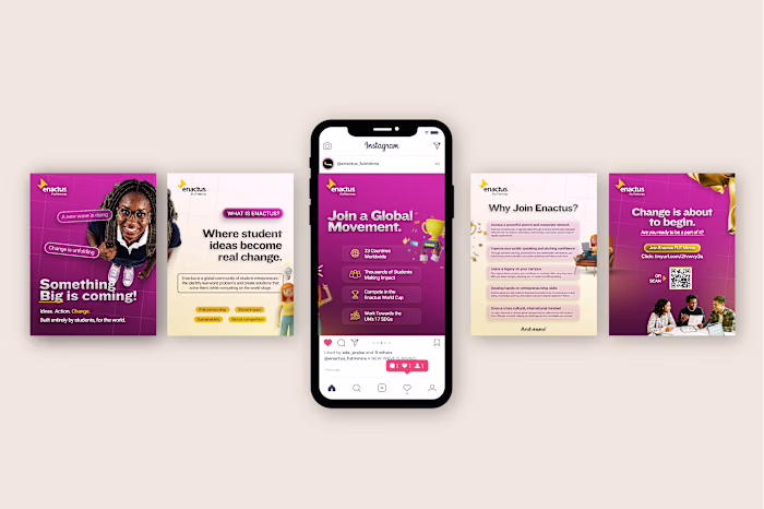 Enactus Instagram Carousel designs