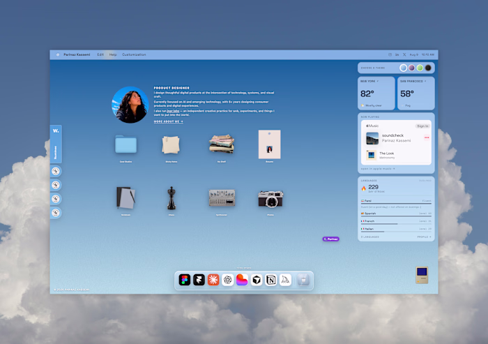 Built my new portfolio (https://www.parinazkassemi.com)