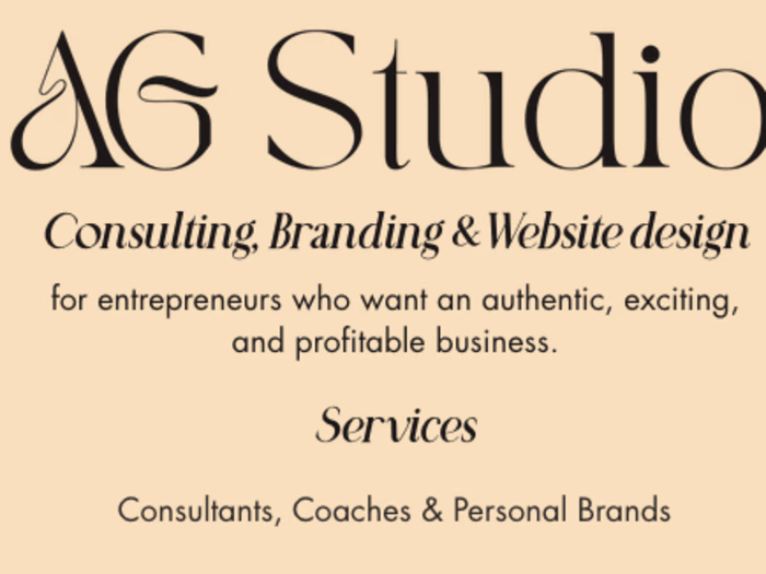 A.G. Design Studio Newsletter, Sales Page & Customer Avatar