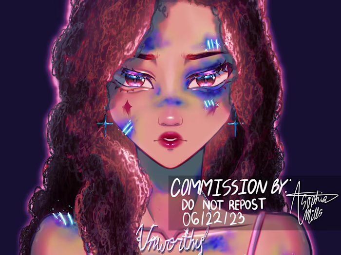 Unworthy // colored sketch comms 