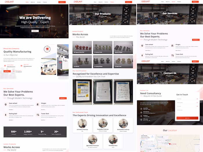 Disunt Industries – Responsive Company Website