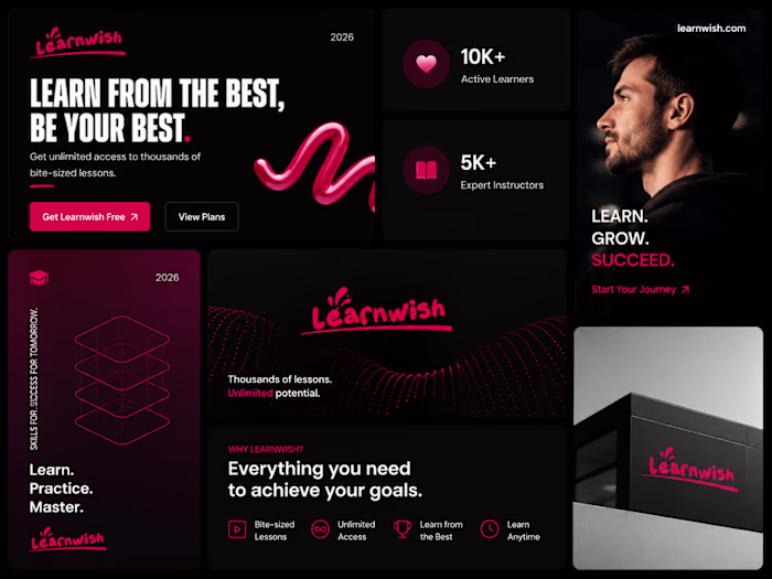 UI Design for Learnwish AI Marketing Platform