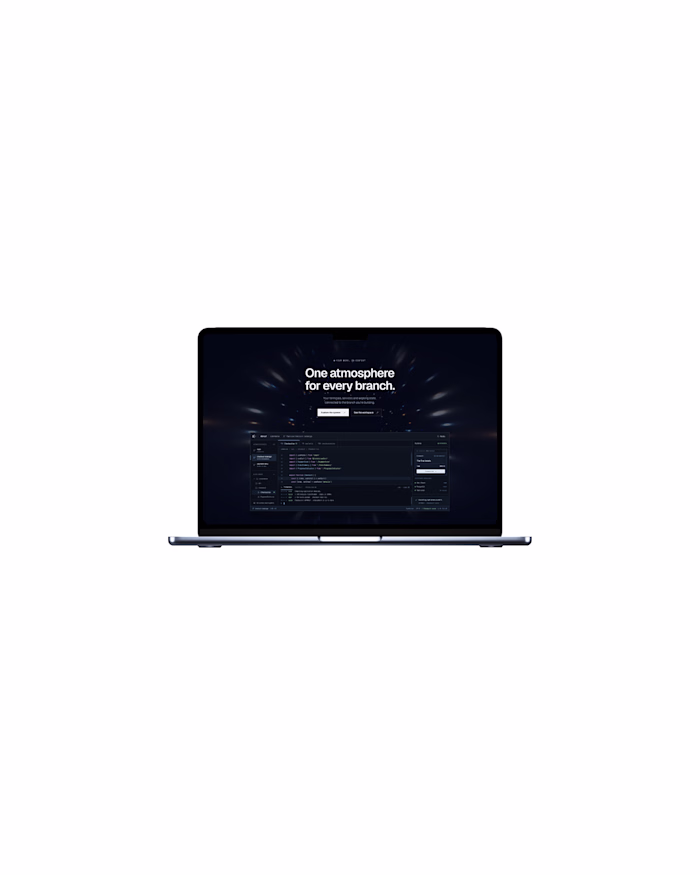 Atmos: Developer Platform Website Concept